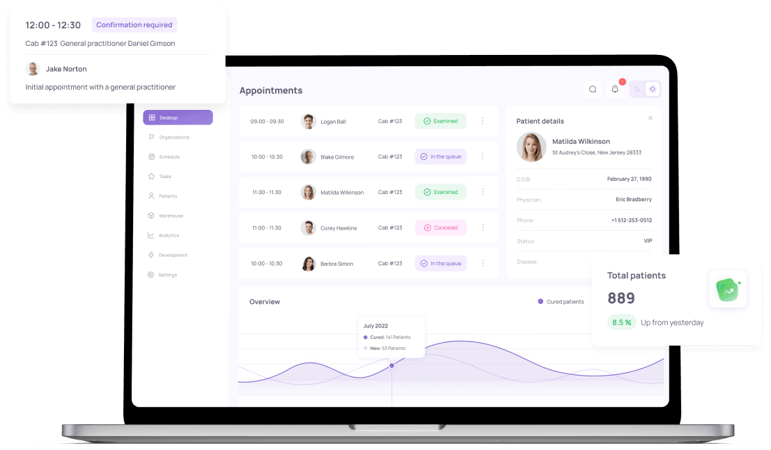 Medic CRM project | Entexy